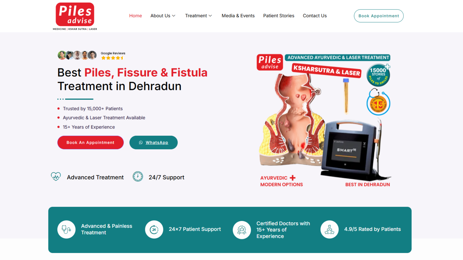 Digital Marketing for Doctors in Dehradun, website design for piles advise dehradun