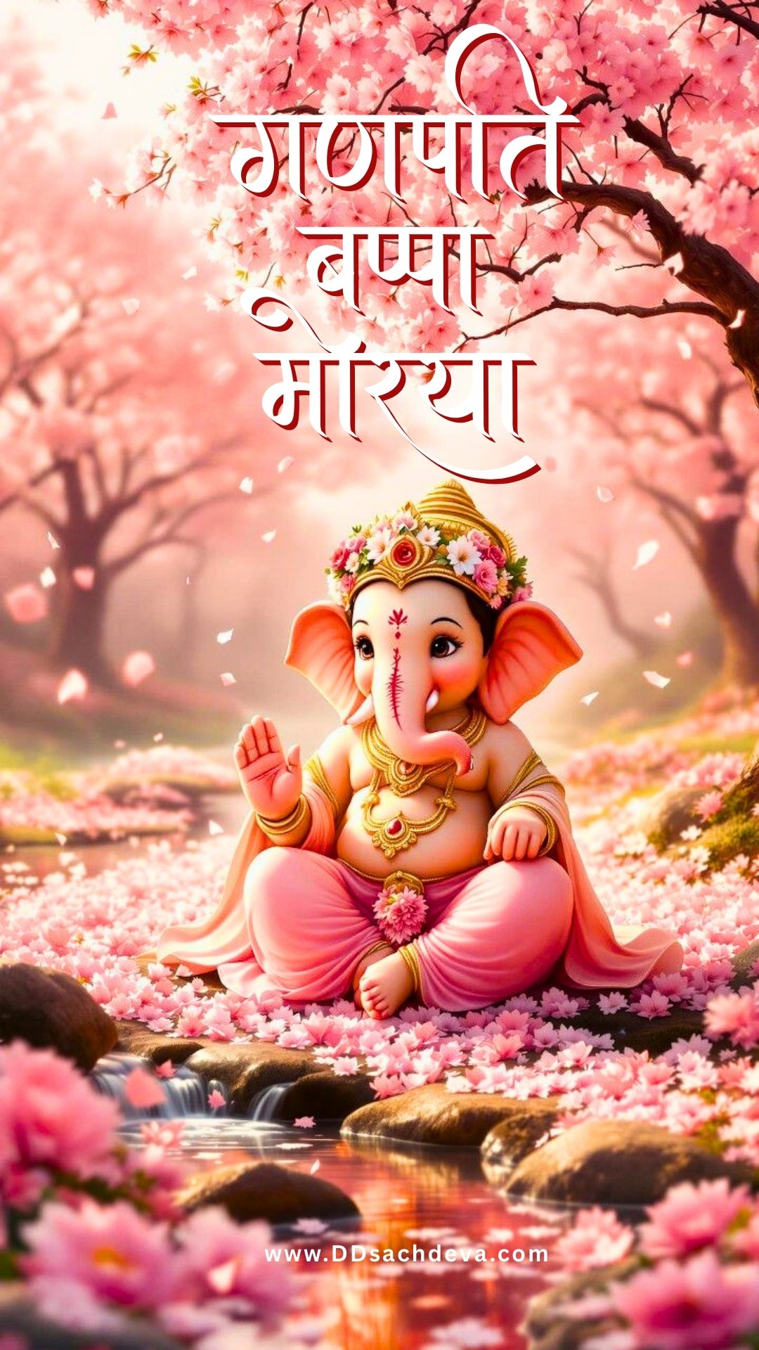Ganpati Bappa Morya festive wishes in Hindi and English
