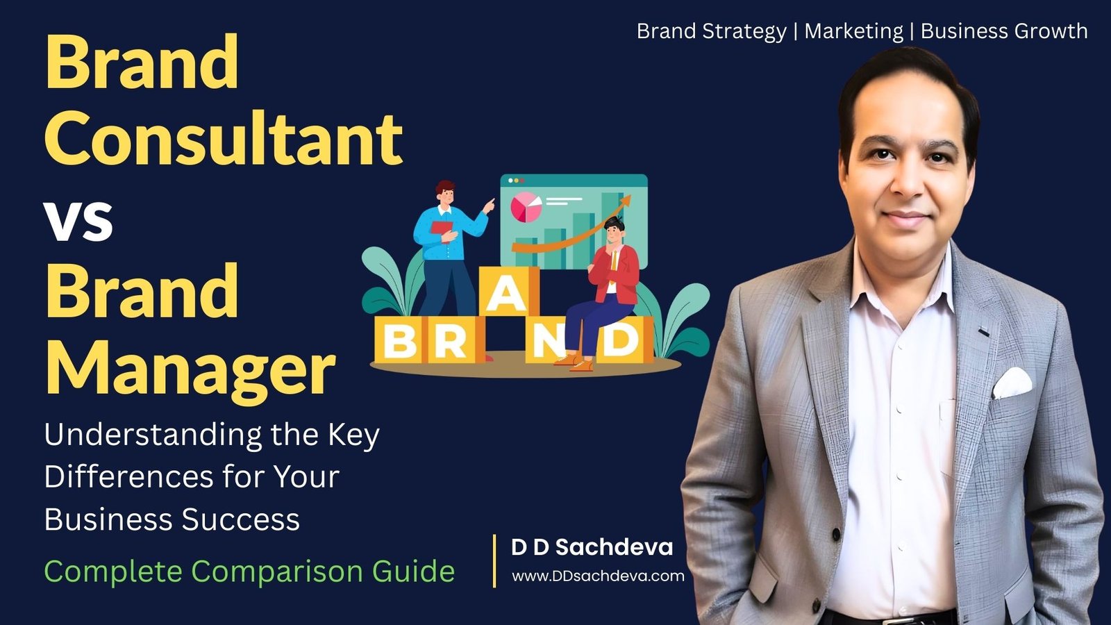 DD Sachdeva explains Brand Consultant vs Brand Manager differences - Complete comparison guide