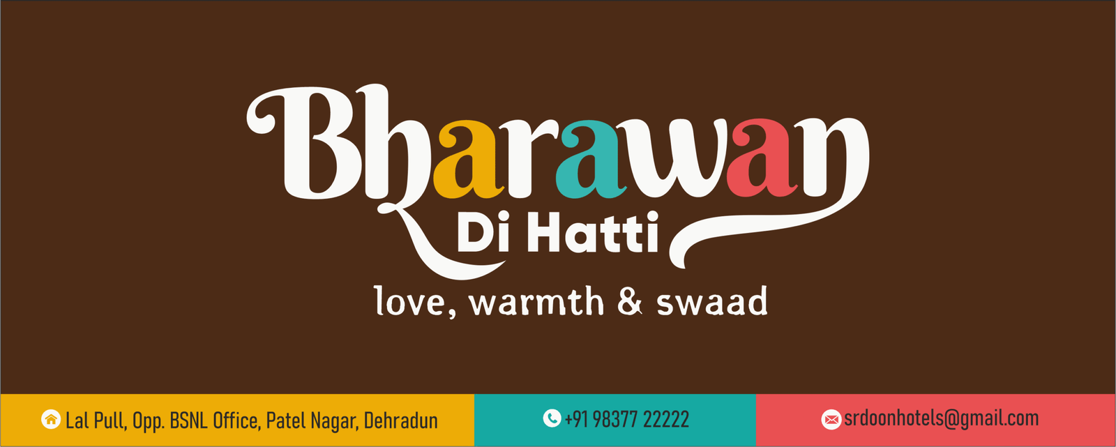 Logo design and Brand identity for Bharawan Di Hatti, Dehradun, created by D D Sachdeva – Brand Consultant in Dehradun India