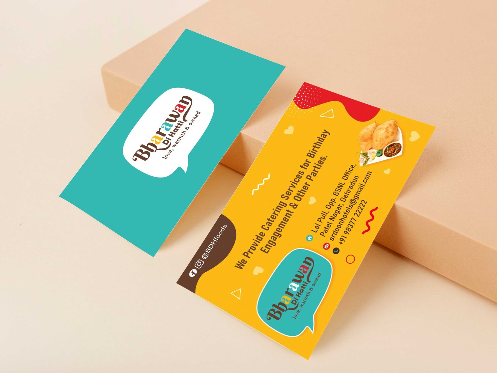 Logo design and Brand identity for Bharawan Di Hatti, Dehradun, created by D D Sachdeva – Brand Consultant in Dehradun India