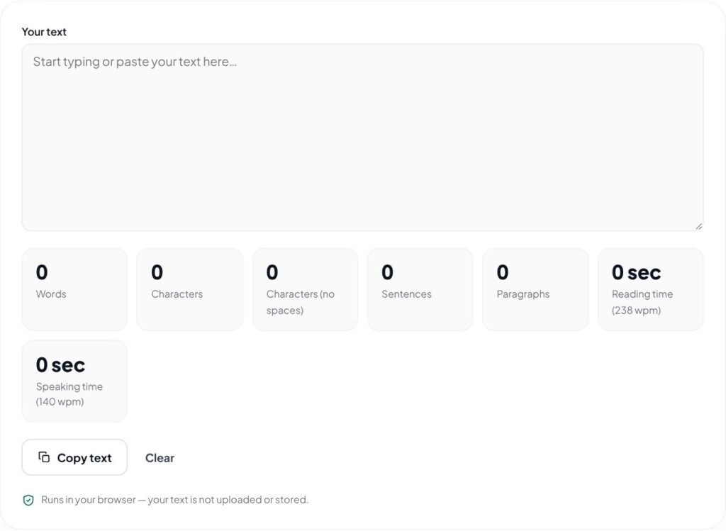 Word Counter – free online tool by D D Sachdeva